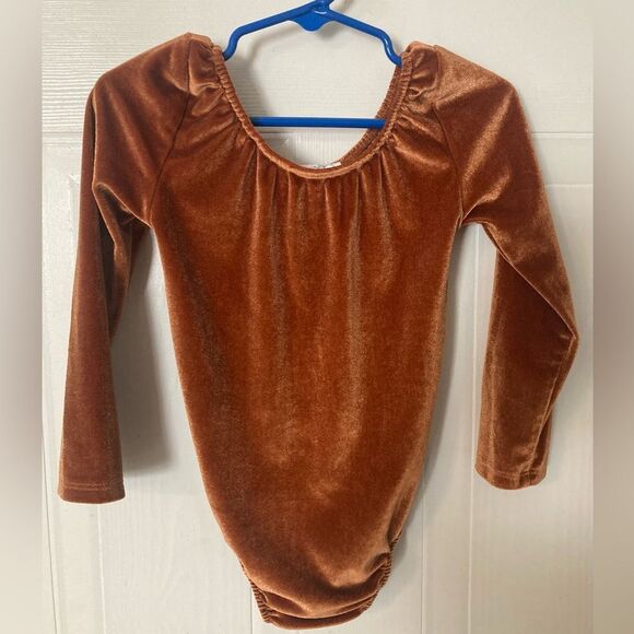 Other - Bailey’s Blossoms 2T Bodysuit Velvet Longhorn Orange Fall Snapping